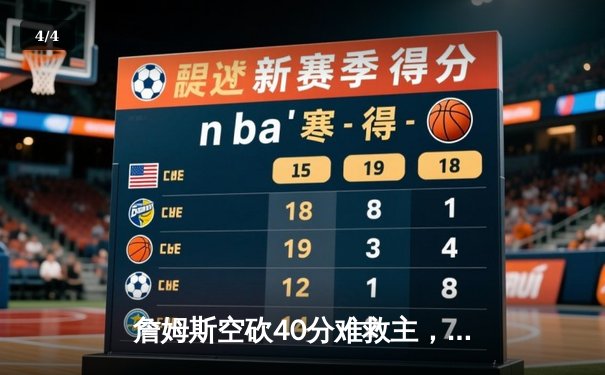 詹姆斯空砍40分难救主，湖人加时赛惜败凯尔特人，库里关键三分锁定胜局 - 4